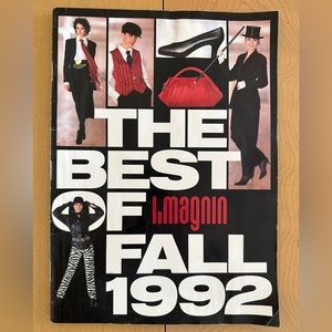 Vintage Fall 1992 I.Magnin designer catalogue, look book